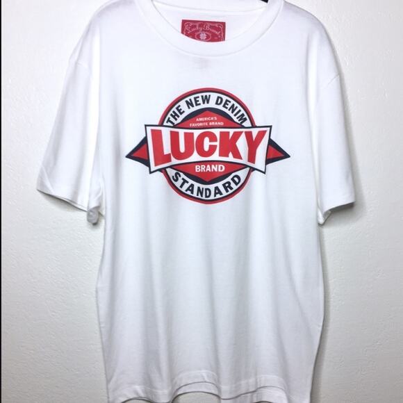 Lucky Brand The New Denim Standard Graphic Tee Size Medium - Picture 1 of 7